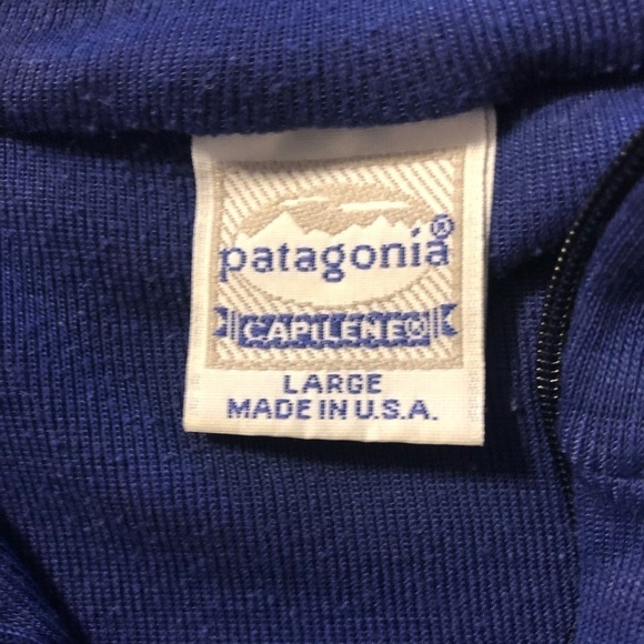 Patagonia Capilene Midweight 1/4 Zip Neck Sz.L Layering Top Cozy Purple - Picture 6 of 7